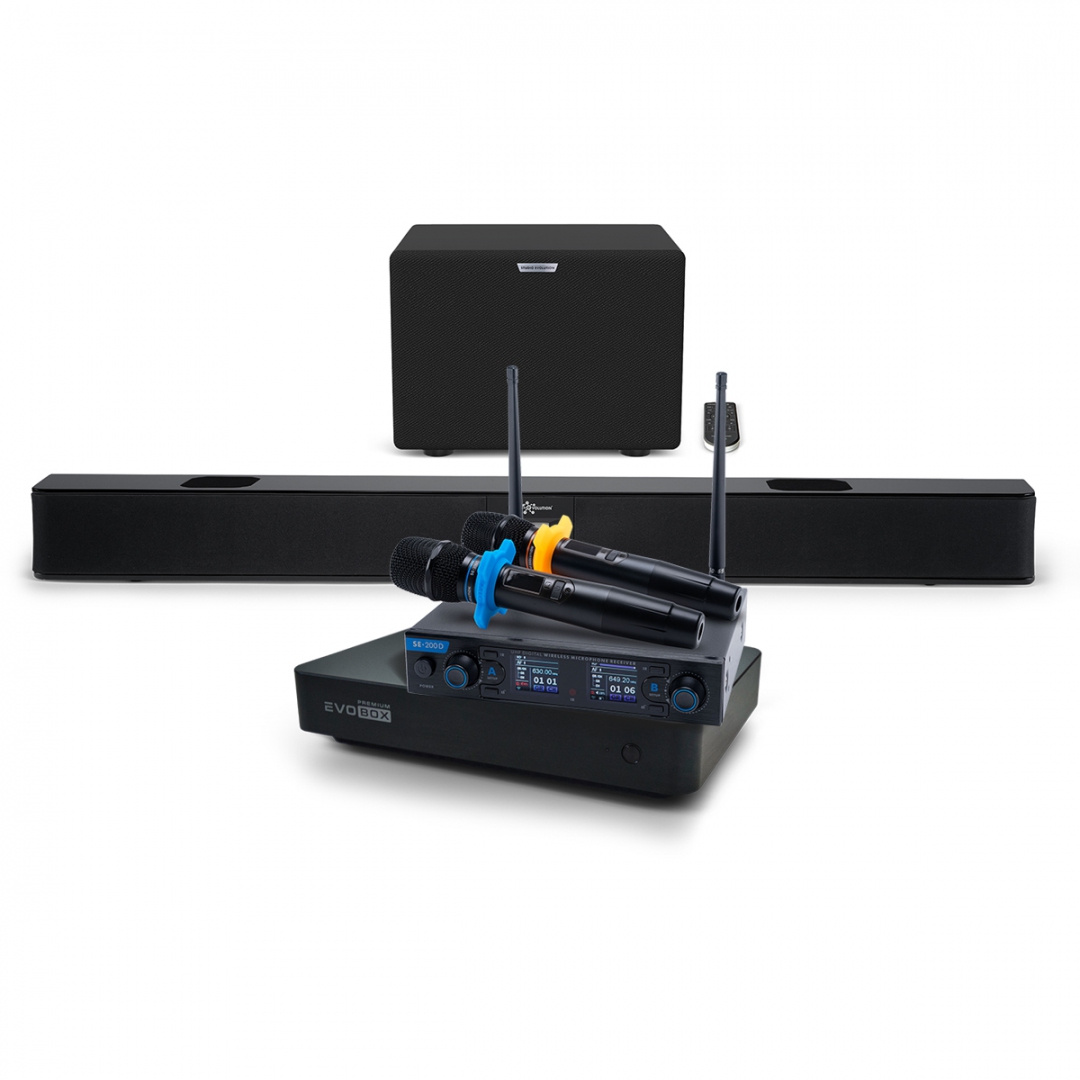 Hi-End караоке-система EVOBOX Premium + EvoSoundBar (саундбар с караоке) в Ростовской области