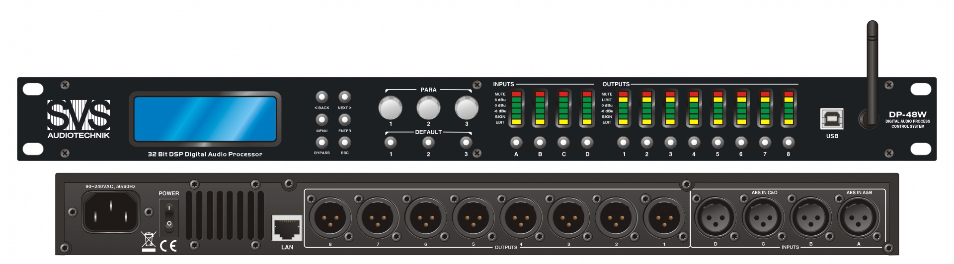 SVS Audiotechnik DP-48W Цифровой процессор: 4 входа 8 выходов в Ростовской области