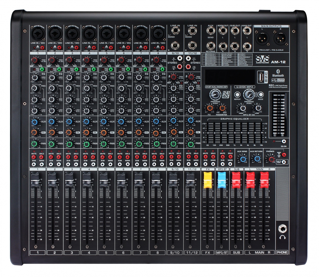 SVS Audiotechnik mixers AM-12 Микшерный пульт аналоговый, 12-канальный в Ростовской области